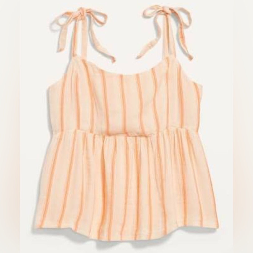 Tie-Strap Waist-Defined Swing Cami - S